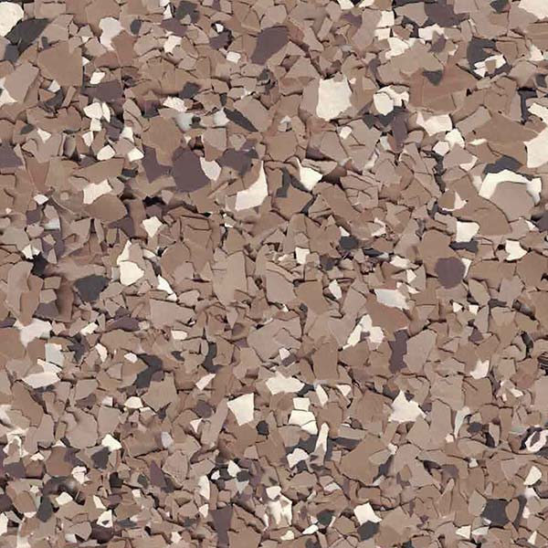 This image features a textured surface of irregular, multi-colored stone or tile fragments in shades of brown, beige, and dark gray.